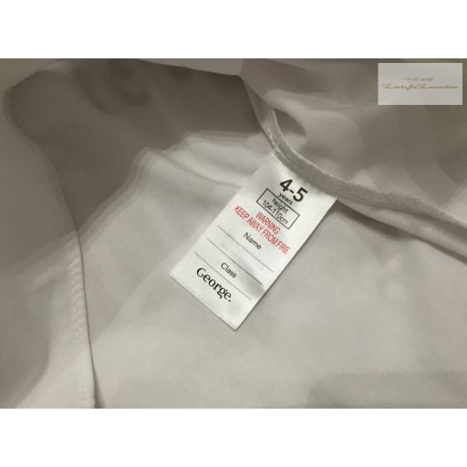 George 4  - 5  év 104 - 110  cm  fehér fiú ing új, csak lecímkézve