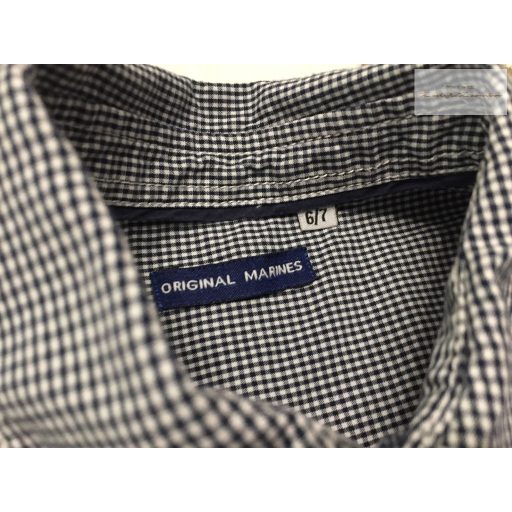 Original Marines 6-7 év 116-122 cm fekete-fehér apró kockás fiú ing újszerű,hibátlan