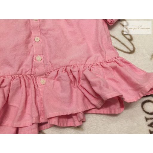 Ralph Lauren 9 hó 74 cm rózsaszín alkalmi/ elegáns lány ing - újszerű,hibátlan
