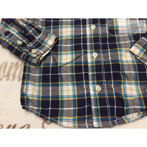 Carter's 18 hó 86 cm kék - fehér kockás fiú ing - újszerű,hibátlan