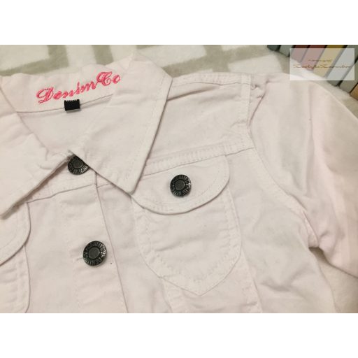 Denim 6-7 év 122 cm farmer lány kabát - újszerű,hibátlan