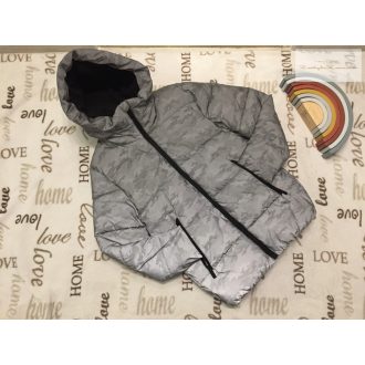   George 8-9 év 128 -134 -cm világosabb és sötétebb szürke polár béléses fiú téli kabát újszerű,hibátlan