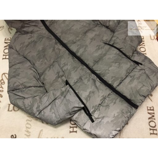 George 8-9 év 128 -134 -cm világosabb és sötétebb szürke polár béléses fiú téli kabát újszerű,hibátlan