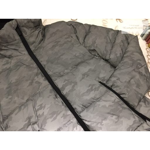 George 8-9 év 128 -134 -cm világosabb és sötétebb szürke polár béléses fiú téli kabát újszerű,hibátlan