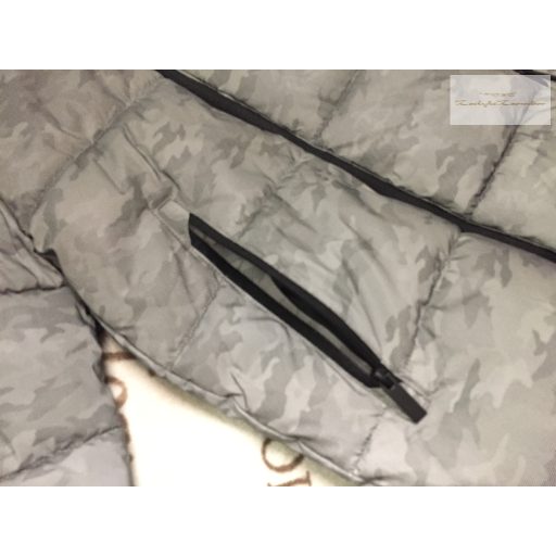 George 8-9 év 128 -134 -cm világosabb és sötétebb szürke polár béléses fiú téli kabát újszerű,hibátlan