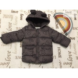   George 9 - 12 hó 74 - 80 cm  Mickey fej mintás vastag polár béléses fiú télikabát -újszerű,hibátlan