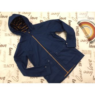   Gelert 9-10 év 140 cm kék - narancssárga fiú átmeneti kabát vékony pamut béléssel - újszerű,hibátlan