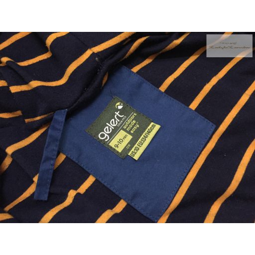 Gelert 9-10 év 140 cm kék - narancssárga fiú átmeneti kabát vékony pamut béléssel - újszerű,hibátlan