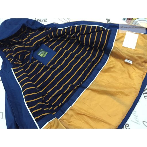 Gelert 9-10 év 140 cm kék - narancssárga fiú átmeneti kabát vékony pamut béléssel - újszerű,hibátlan