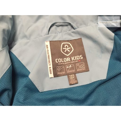 Color Kids 10 év 140 cm kék csíkos fiú széldzseki/ vékonyabb átmeneti kabát - újszerű,hibátlan 