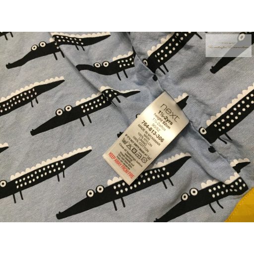 Next 18-24 hó 92 cm mustársárga pamut béléses fiú széldzseki/ átmeneti kabát -újszerű,hibátlan