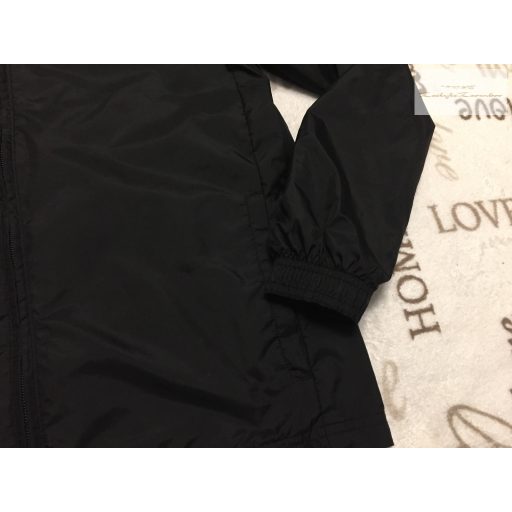 Adidas 9-10 év 140 cm fekete fiú széldzseki/ esőkabát - újszerű,hibátlan