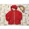 Mothercare 3-4 év 104 cm piroa, pamut béléses vékony átmeneti fiú kabát-újszerű,hibátlan