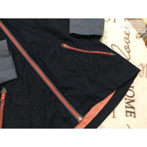 Decathlon 10 év 13-142 cm  kék - szürke- lazac színű vékonyabb átmeneti kabát/ széldzseki újszerű,hibátlan