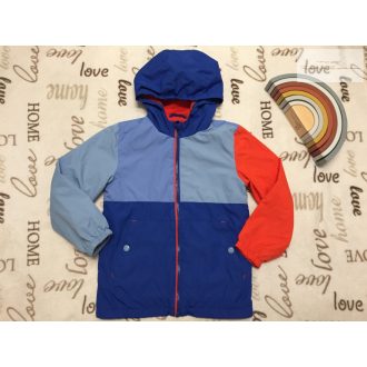   George 6-7 év 116-122 cm  kék - narancssárga polár béléses fiú átmeneti kabát-  újszerű, hibátlan