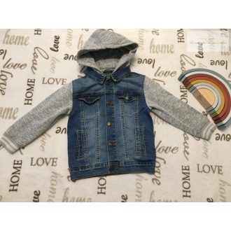   Primark 5-6 év 116 cm kék, farmer  -  pamut fiú kabát - újszerű,hibátlan