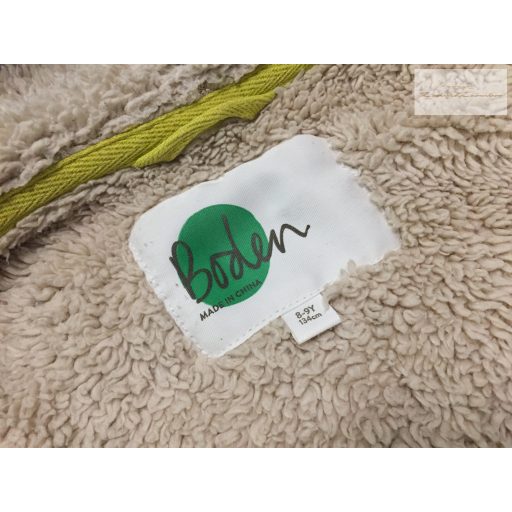 Boden 8-9 év 128-134 cm szürke, színes dinó mintás vastag szőrme béléses fiú pulóver/ átmeneti kis kabát- újszerű,hibátlan