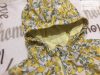 Next 4 - 5 év 110 cm  citrom mintás pamut béléses átmeneti lány kabát/ széldzseki - újszerű,hibátlan