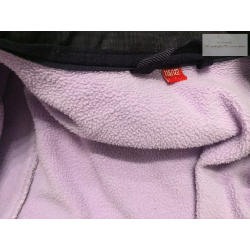 Rossi 6-7 év 116-122 cm sötét lila polár béléses lány átmeneti softshell kabát - újszerű