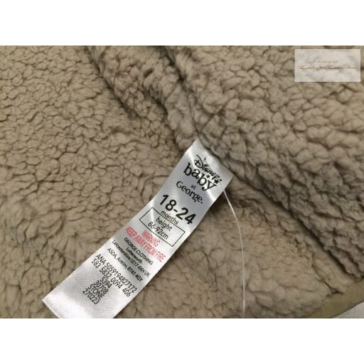 Disney at George 18-24 hó 86-92 cm  Mickey mintás szőrme béléses fiú téli kabát- új, csak lecímkézve
