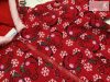 Peppa Pig 2-3 év 92-98 cm piros, Peppa  -hópihe mintás pamut lány kezeslábas/ pizsama - újszerű,hibátlan- karácsonyi