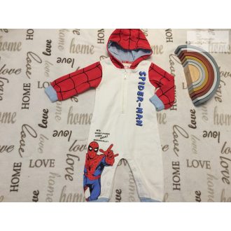   Marvel 9-12 hó 74-80 cm Spiderman mintás pamut fiú kezeslábas/ all in - új, átnőtt, csak lecímkézve