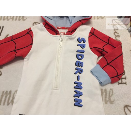 Marvel 9-12 hó 74-80 cm Spiderman mintás pamut fiú kezeslábas/ all in - új, átnőtt, csak lecímkézve