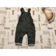 Matalan 6 - 9 hó 68 - 74 cm fekete, márványozott, pamut béléses,  puha pamutos farmer  fiú kantáros nadrág- újszerű,hibátlan