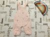 Mothercare 3-6 hó 62-68 cm rózsaszín, virágmintás pamut béléses, puha mikrokord lány kantáros nadrág-újszerű,hibátlan