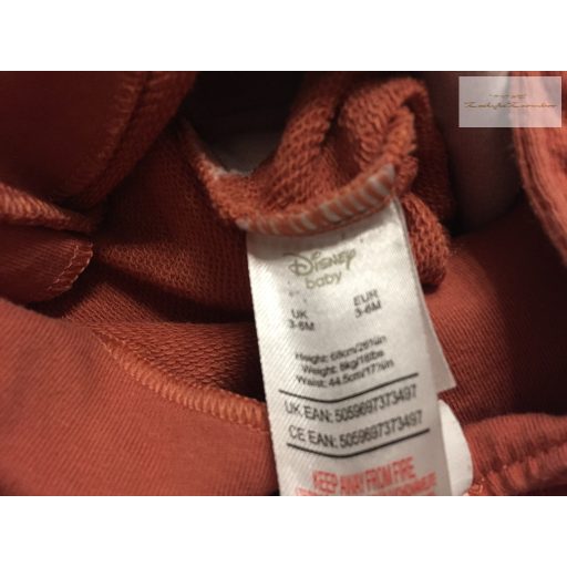 Disney 3-6 hó 62-68 cm Minnie mintás pamut lány kantáros nadrág-  újszerű,hibátlan