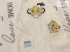 Disney at Primark 6-9 hó 68 - 74 cm bézs, Simba mintás puha pamut fiú kantáros nadrág- újszerű,hibátlan