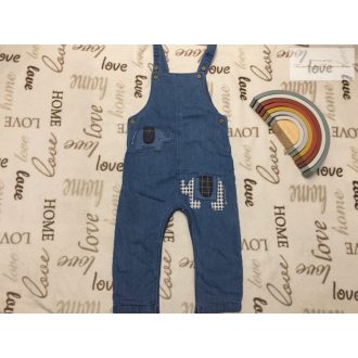 Next 18 - 24 hó 86-92 cm elefánt mintás pamut béléses puha farmer fiú kantáros nadrág-újszerű,hibátlan   Next 18 - 24 hó 86-92 cm elefánt mintás pamut béléses puha farmer fiú kantáros nadrág-újszerű,hibátlan