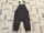 George 3-6 hó 62-68 cm  fekete farmer hatású,  puha pamut fiú kantáros nadrág - újszerű,hibátlan