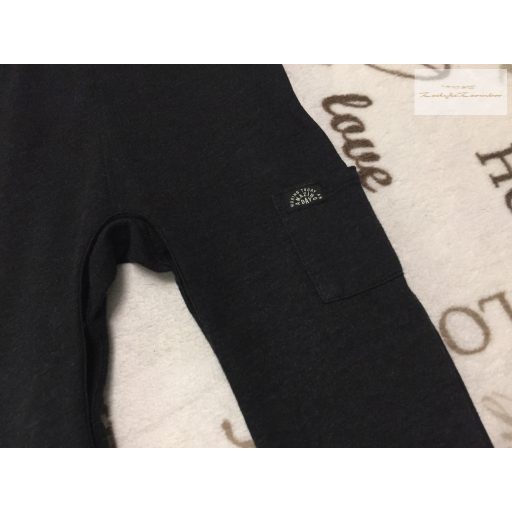 F§F 18 - 24 hó 92 cm fekete oldalt zsebes pamut fiú kantáros nadrág-újszerű,hibátlan