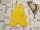 George 0 - 3 hó 56 -62 cm  sárga, zsiráf-nyuszi-nap  mintás pamut kantáros rövidnadrág -új, átnőtt, csak lecímkézve