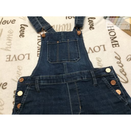 H§M Denim 10-11 év 146 cm sötétkék vékonyabb farmer lány kantáros nadrág újszerű,hibátlan