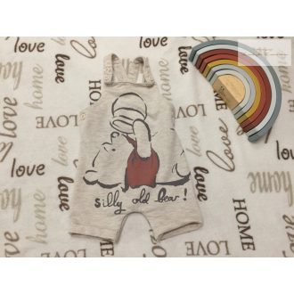 Disney at George 3-6 hó 62-68 cm  bézs,Micimackó mintás pamut fiú kantáros rövidnadrág - újszerű,hibátlan   Disney at George 3-6 hó 62-68 cm  bézs,Micimackó mintás pamut fiú kantáros rövidnadrág - újszerű,hibátlan