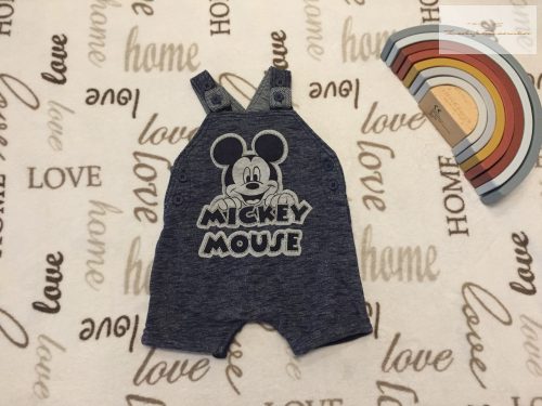 Disney at George 0 - 3 hó  56 - 62 cm  Mickey  mintás puha pamut fiú kantáros rövidnadrág/ napozó- újszerű,hibátlan