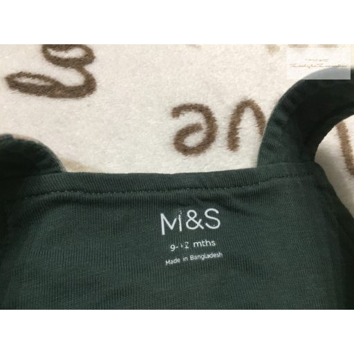 M§S 9-12 hó  76 cm 10 kg terepmintás pamut fiú kantáros nadrág-újszerű,hibátlan