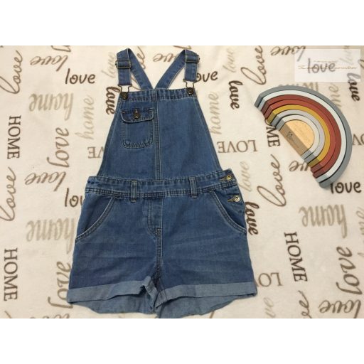 George 8-9 év 128 -134 -cm  vékonyabb, puha  farmer lány kantáros  rövidnadrág-újszerű,hibátlan 