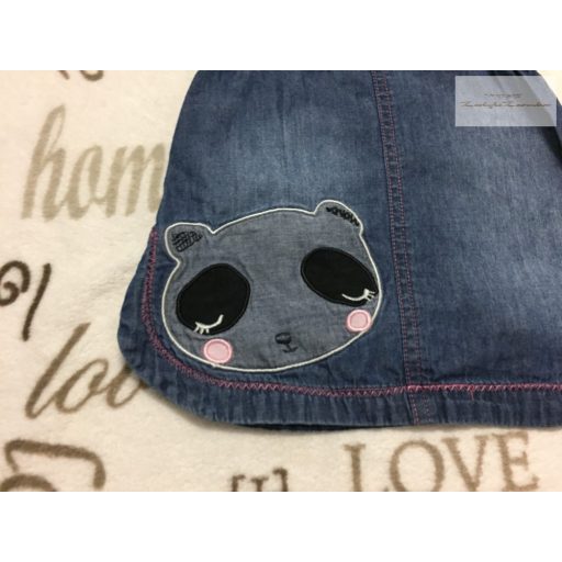 Nutmeg up to 1 month 56 cm, 4,5 kg panda mintás vékony farmer lány kantáros szoknya - újszerű,hibátlan 