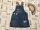 F§F 5-6 év 116 cm szivárvány-csillag mintás farmer lány kantáros szoknya - újszerű,hibátlan