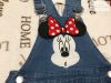 Disney at Primark  5-6 év 116 cm Minnie mintás puha farmer anyagú lány kantáros szoknya - új, átnőtt
