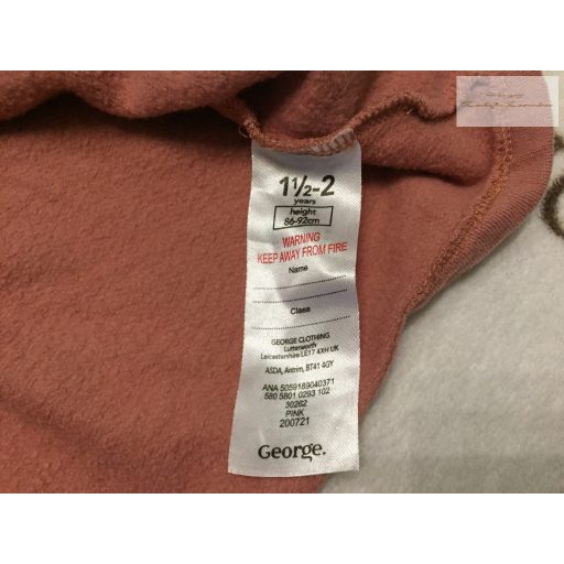 George 18  - 24 hó  86 - 92 cm Peppa  mintás pamut lány kantáros szoknya-újszerű,hibátlan