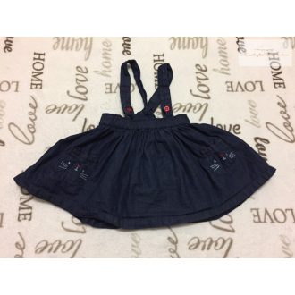   Matalan 6 - 9 hó 68 - 74 cm zsebein cica fej mintás véklony farmer lány kantáros szoknya  újszerű,hibátlan