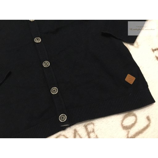 Zara 5 év 110 cm sötétkék vékony kötött fiú kardigán - új, csak lecímkézve 