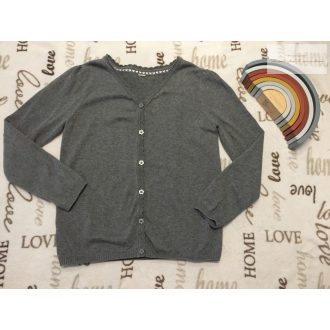   TU 11 év 146 cm szürke, vékony kötött lány kardigán újszerű,hibátlan