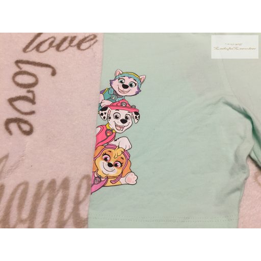 PP at Primark 5-6 év 110-116 cm zöld, Sky-Marshall-Everest mintás pamut lány rövid legging - újszerű,hibátlan