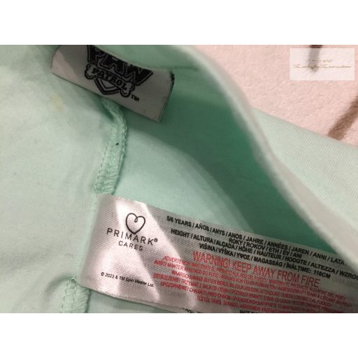 PP at Primark 5-6 év 110-116 cm zöld, Sky-Marshall-Everest mintás pamut lány rövid legging - újszerű,hibátlan