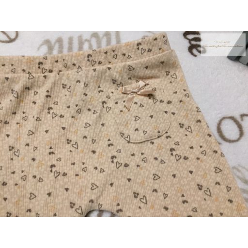 River Island 12-18 hó 80-86 cm bézs, szürke mintás pamut lány legging újszerű,hibátlan
